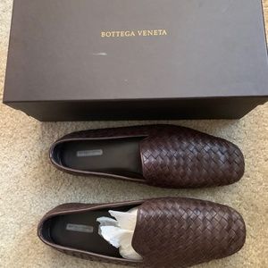Bottega Veneta Espresso Intrecciato Slipper Loafer